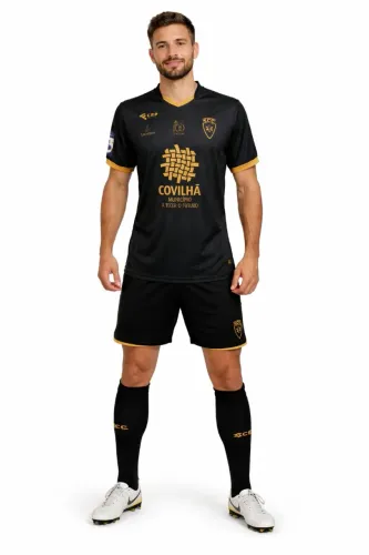 Camisa Sporting Covilhã Portugal Centenário 2023 Futebol 