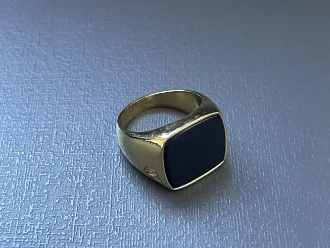 Anel Nialaya Jewelry onyx cocktail ring