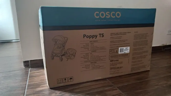 Travel System Poppy Duo Cosco - Cinza Mescla