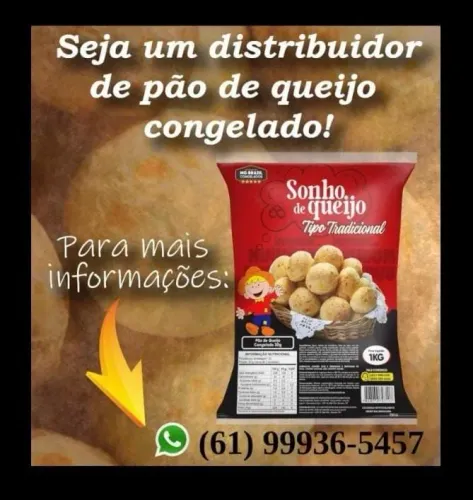 Seja um distribuidor de Pão de Queijo Congelado