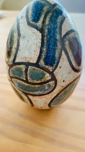 Ovo cerâmica brennand  (13 cm altura)