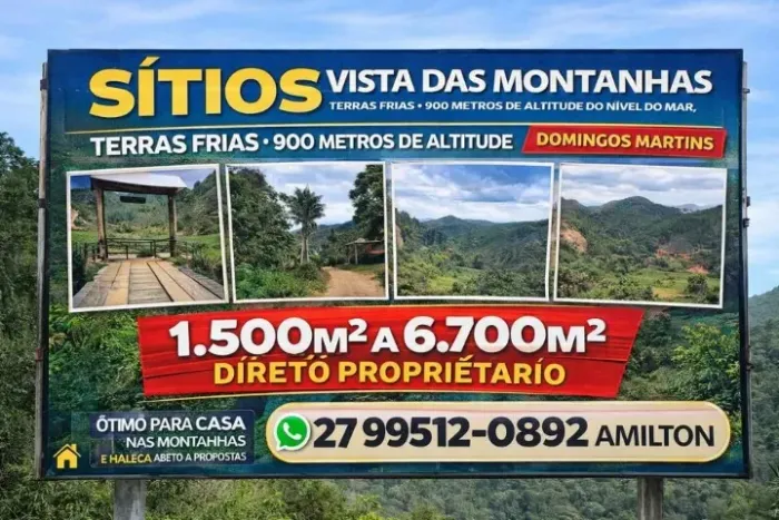 Chácara e sítios à venda em Tijuco Preto-Domingos Martins-região  clima frio-troco parcelo