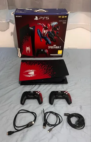 PS5 Edição Especial Spiderman 2 desbloqueado