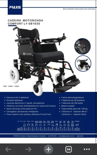 Cadeira de rodas motorizada