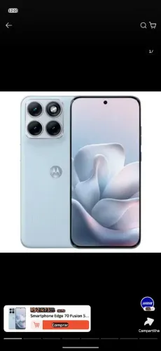 Troco Motorola 70 fusion 1 dia de uso