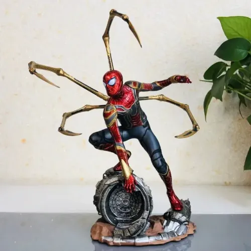Boneco Homem Aranha Iron Spider Marvel Vingadores Colecionável Action Figure Premium 20cm