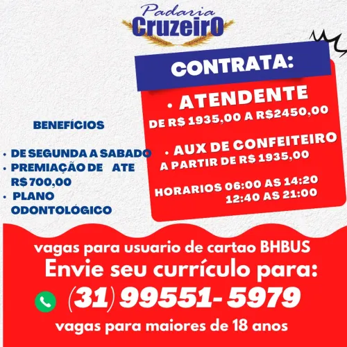 Vaga de atendente 