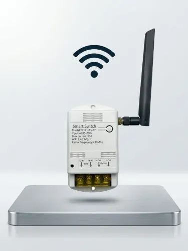 Smart Switch TY1CHA5-RF - 30A | Wi-Fi + RF 433 MHz + Medição de Energia