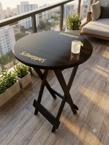 Mesa dobrável Schweppes 