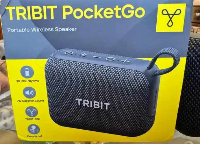 Caixa de som portátil bluetooth PocketGo Tribt