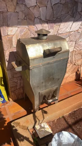 churrasqueira em aço inox chapa 2mm feito a mão
