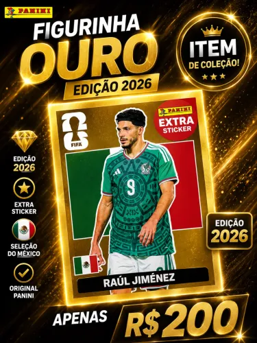 Raul Jimenez Ouro Extra Sticker Panini 2026