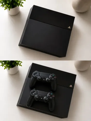 PlayStation 4 - PS4 + Dois Controles + 1 jogo físico