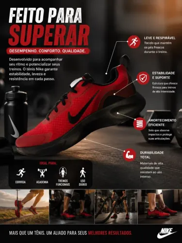 Tênis Nike wearallday Red