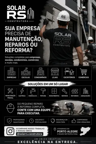 SOLAR RS CONSTRUTORA - REFORMAS E OBRAS