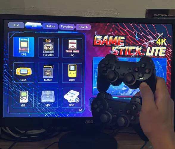 VÍDEO GAME STICK RETRO 20 MIL JOGOS 2 CONTROLES SEM FIO - FAÇO ENTREGA