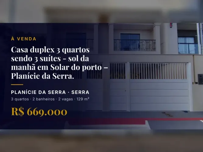 Oportunidade Única: Casa com 3 Suítes em Planície da Serra