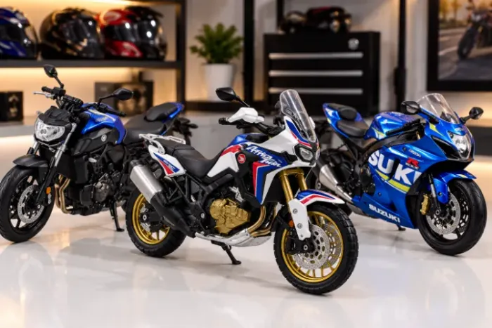 Motos Miniatura Item Decorativo, Mt 07, GSX 1000RR - Honda, Suzuki, Yamaha,