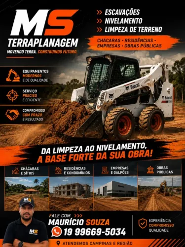 MS Terraplanagem e limpeza de áreas.