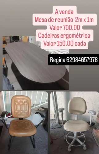 Mesa de escritório oval 