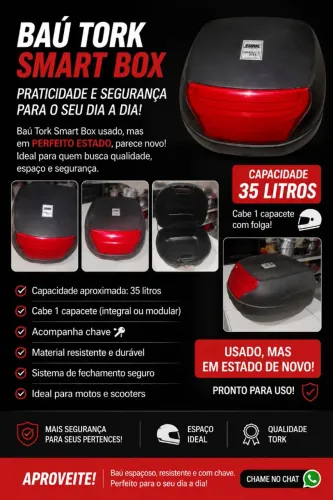 Baú para moto