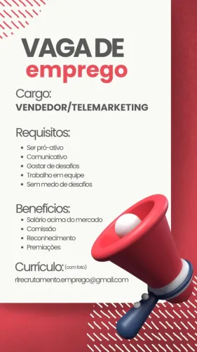 VAGA DE EMPREGO JOÃO PESSOA