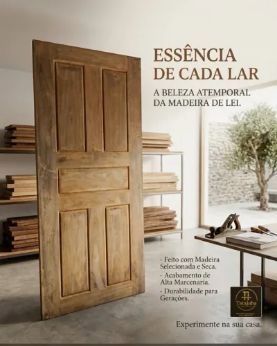 Porta em madeira pau d'arco 