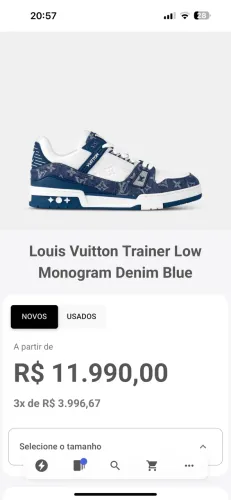 Tênis louis vitton original 38