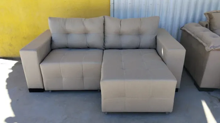 Sofá retrátil em linho 1.90mts