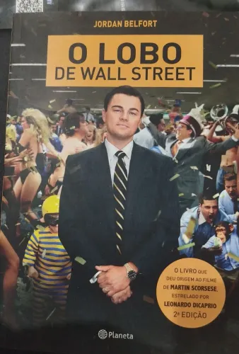 Livro O Lobo de Wall Street - Em excelente estado de conservação 