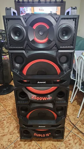 Caixa de Som Amplificada 2500W ACA 2500 Terremoto Amvox