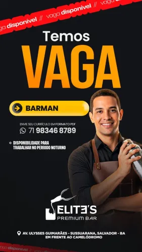 Vagas de trabalho