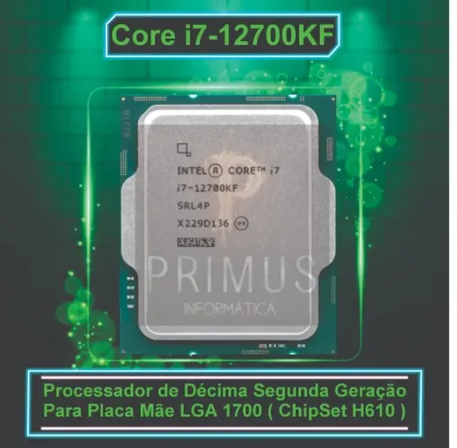 Processador Core i7 12700KF 5.00Ghz LGA 1700 Sem Coler