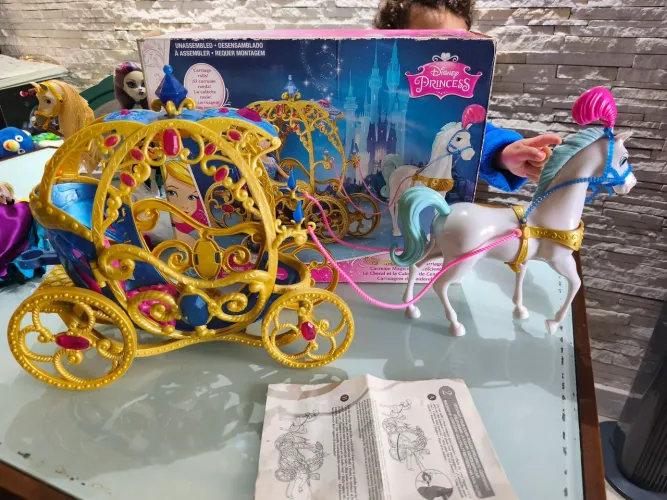 Carruagem Cinderela Mattel Disney Princesas