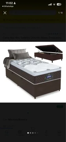 Cama solteiro Box baú (usada) em perfeito estado 