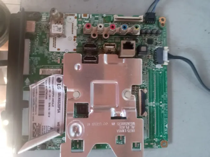 Placas tv LG 50uk6520psa tela trincada