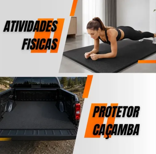 Tatame Eva 2m X 1m X 20mm - ideal para treinar- proteção para paredes - caçamba de carro