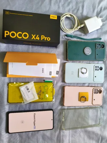 Celular Poco X4 Pro 5G 256GB / 8GB RAM - Impecável na Caixa + 4 Capas