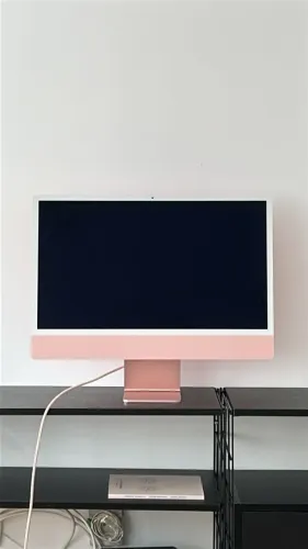 oportunidade! iMac 24" vermelho/rosa (M1, 2021)