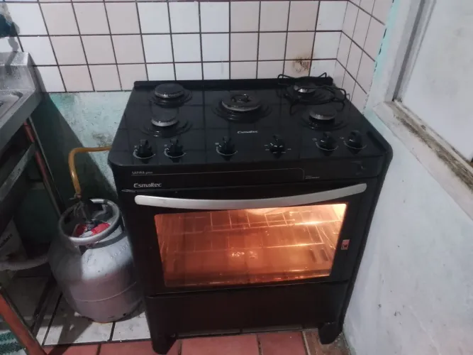 O fogão a gás
