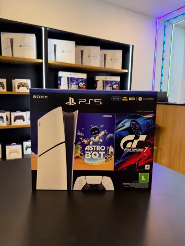 Ps5 Slim 825GB Digital 2 jogos (Lacrado)