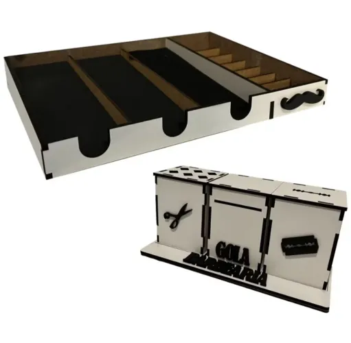 Kit organizador para barbearia - completo