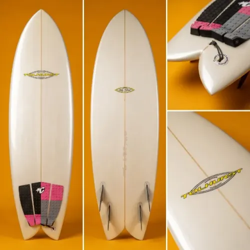 Prancha Surf Black Fish 5.10 4 quilhas - Billy Tolhurst