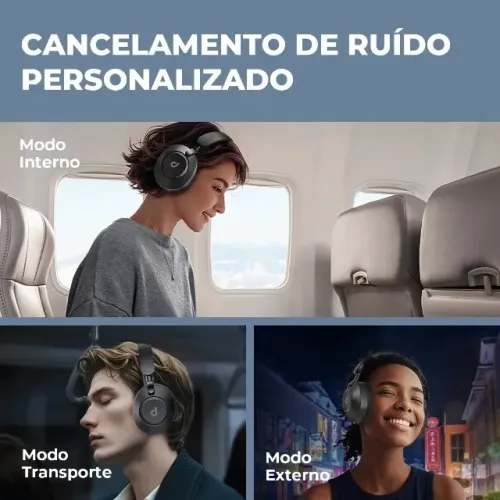 Headphone Dapon H02d Pro Anc Híbrido Bluetooth 6.0 Multiponto 100h De Bateria Over-ear Can