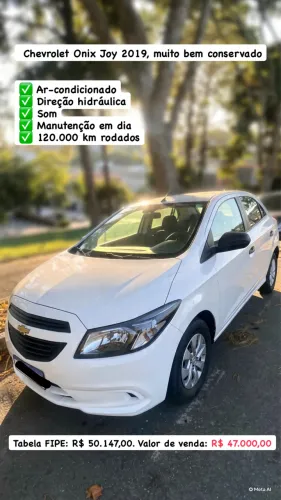 Chevrolet Onix JOY Hatch 1.0 8V Flex Mec. 4P 2019