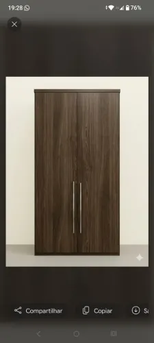 GUARDA-ROUPA EM MDF DUAS PORTAS