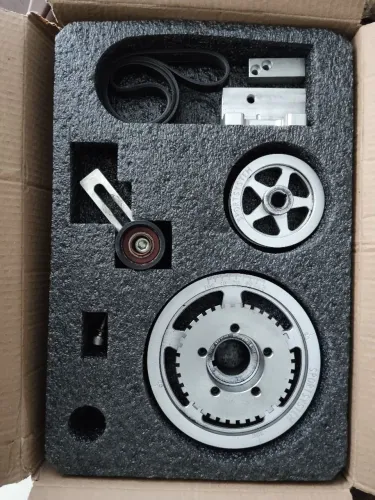 Kit de Polias com Roda Fônica para Motor VW a Ar (Fusca, Kombi, Brasília, TL) Standard