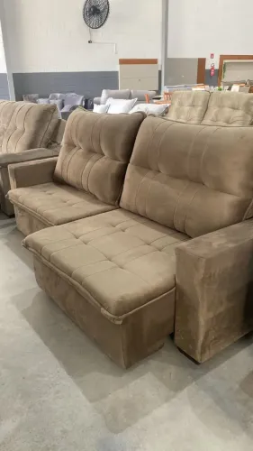 SOFA RETRATIL E RECLINAVEL CONFORTAVEL PARA SUA SALA DE TV 