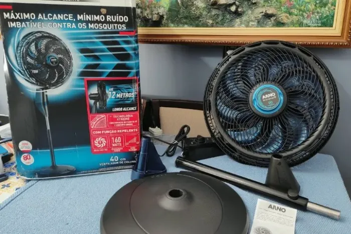 Ventilador Arno X-treme 9 Coluna Repelente 40cm VE9R 160W Novo