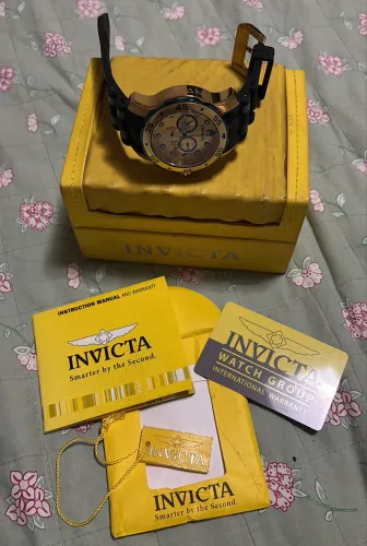 Invicta pro diver original caixa ouro